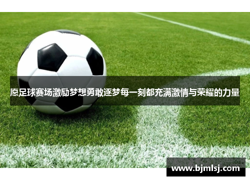 愿足球赛场激励梦想勇敢逐梦每一刻都充满激情与荣耀的力量